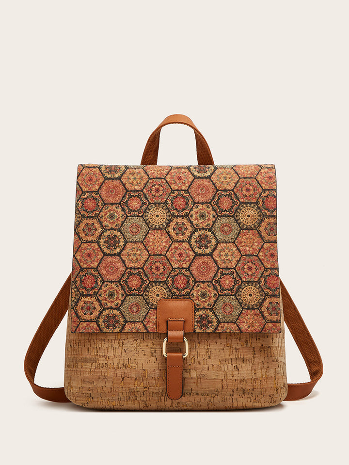 Affordable Luxury Fashion High-grade Fashion Retro Printed Backpack - ZEYTONCART