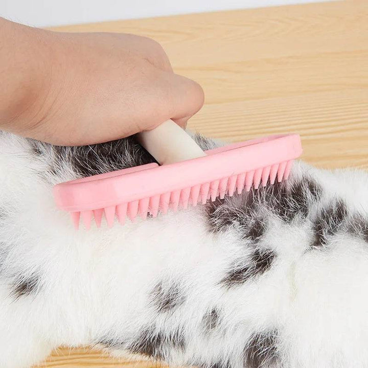 Silicone Small Pet Rabbit Comb Grooming Trimmer Fur Brush For Guinea Pig Chinchilla Cleaning Grooming Tool Accessoires - ZEYTONCART