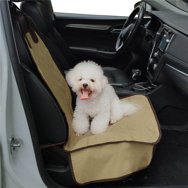 Pet Car Front Seat Cover Protector Waterproof Back Bench Seat Interior Travel Accessories Car Seat Covers Mat With Safety Belt - ZEYTONCART