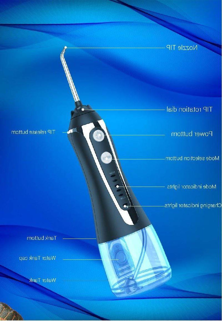 AG Portable Oral Irrigator Usb Rechargeable Water Flosser De - ZEYTONCART