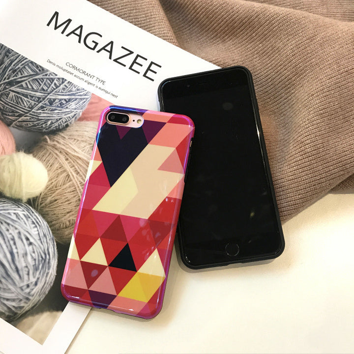 Blu-ray Laser Gradient Case For  Love Heart Phone Cases For Glossy Soft Silicon Back Cover - ZEYTONCART