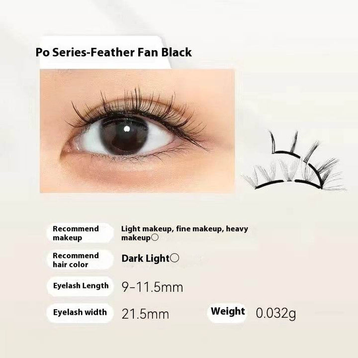 Magnetic Eyelashes Thick Zero Glue Long C Curved Eyelashes - ZEYTONCART