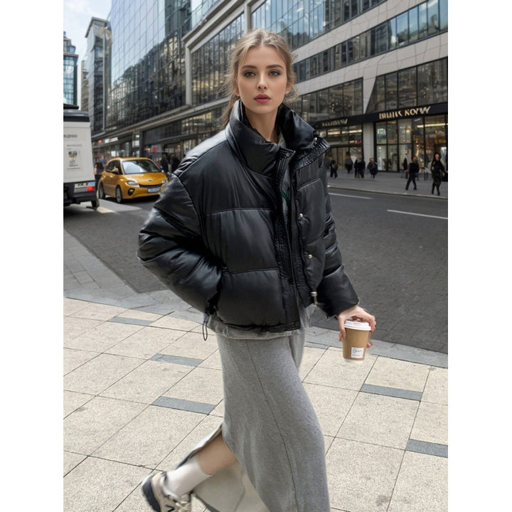 European And American Winter Disposable Leather Cotton-padded Jacket - ZEYTONCART