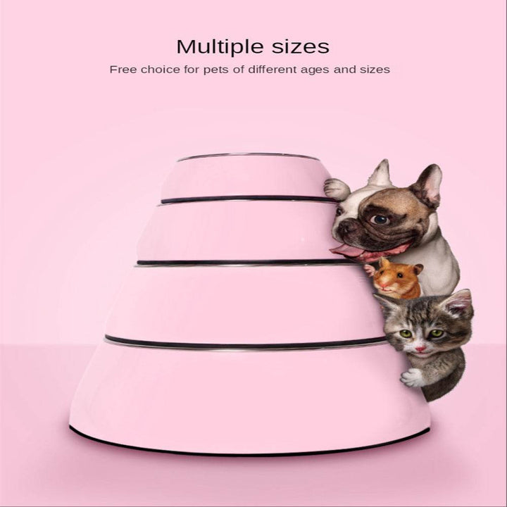 Dog Supplies Bowls Large Stainless Steel Food Bowls Pet Cat Bowls - ZEYTONCART