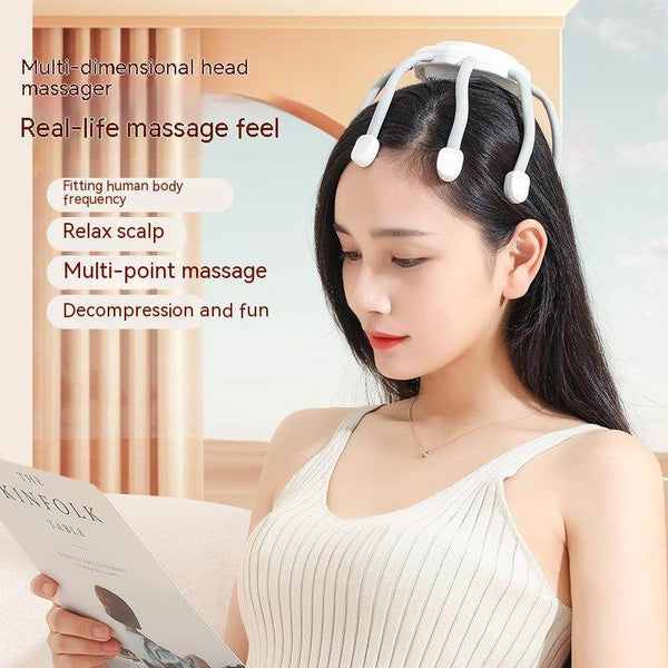 Head Massager Decompression Electric Relaxation Scraper - ZEYTONCART