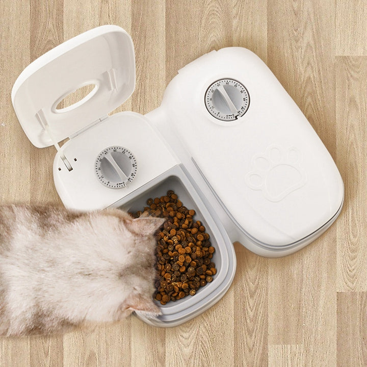 Automatic Pet Feeder Smart Food Dispenser For Cats Dogs Timer Stainless Steel Bowl Auto Dog Cat Pet Feeding Pets Supplies - ZEYTONCART