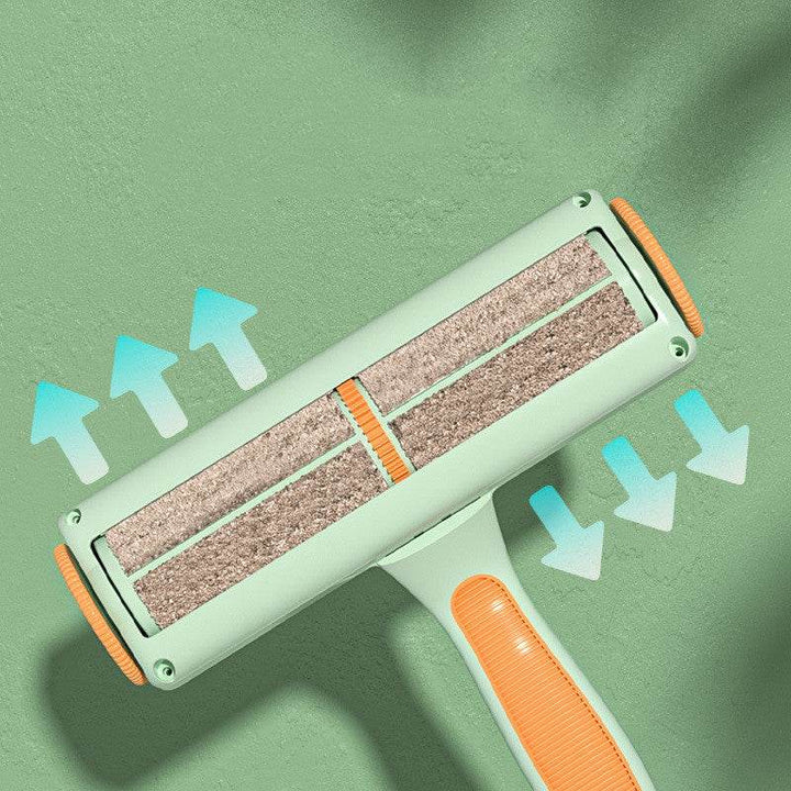 Two-way Roller Hair Removal Brush Sticky Scratch Automatic Cleaning Pet Hair Remover - ZEYTONCART