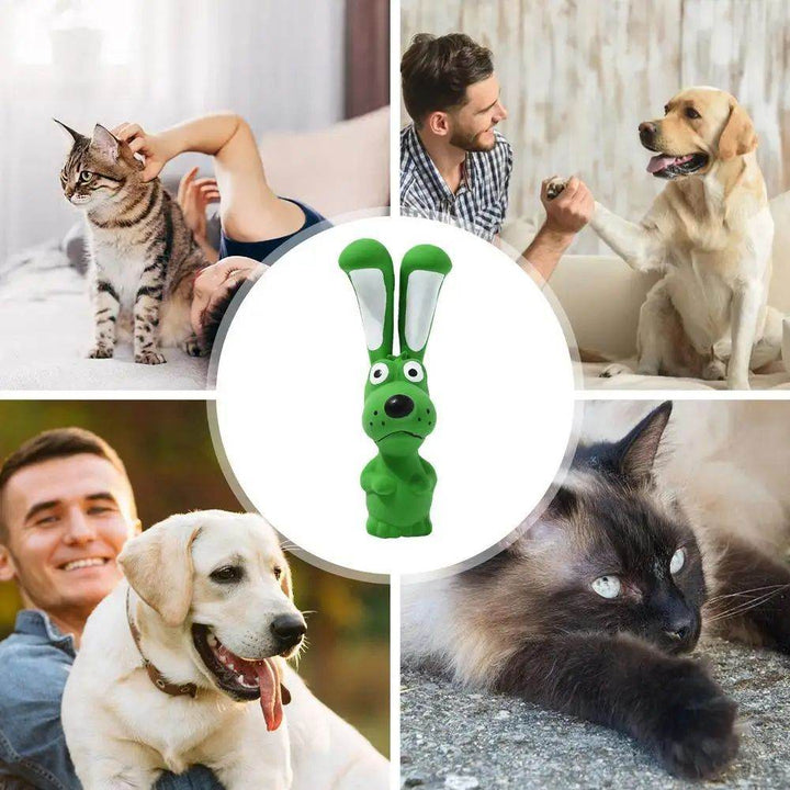 Pet Latex Toys Hippo Squeaky Toys Animal Latex Chew Toys Soft Interactive Dog Toys Crinkle Pet Supplies For Inside Dog And Pet - ZEYTONCART