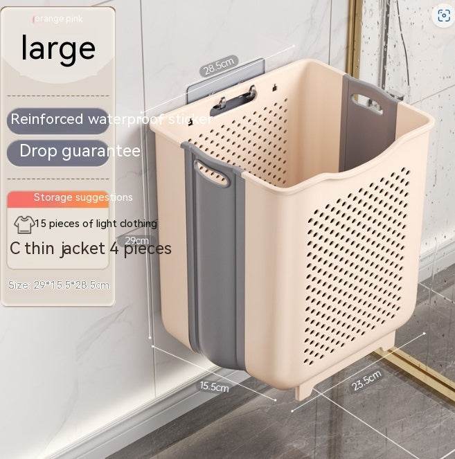 Wall-mounted Foldable Storage Basket - ZEYTONCART
