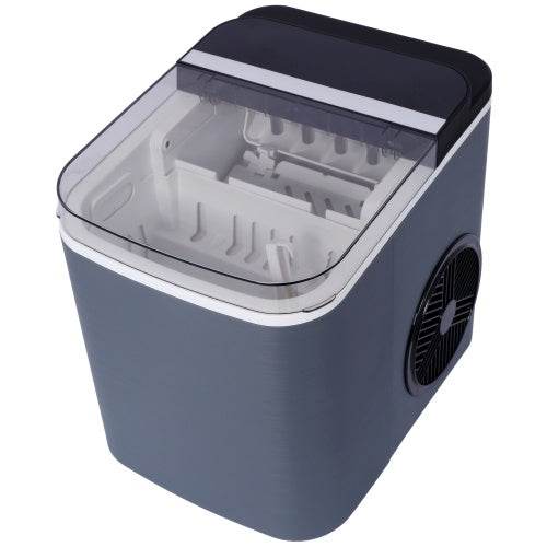 Ice Maker Countertop, Portable Ice Machine, Self-Cleaning Ice Makers With Basket And Scoop, 9 Cubes In 6 Mins, 26 Lbs Per Day, Ideal For Home, Kitchen,ETL And FDA Certificate. - ZEYTONCART