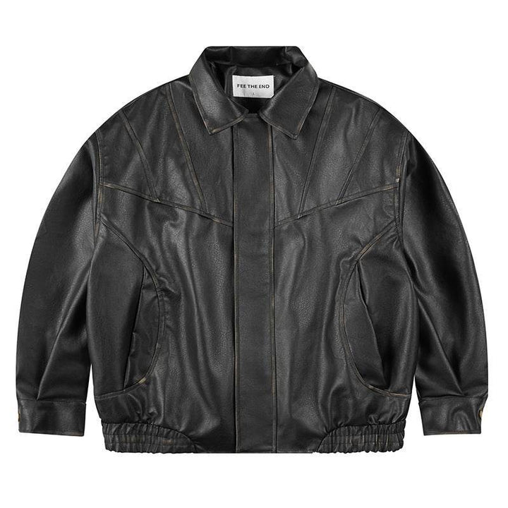 Retro Leather Clothing For Men And Women Loose - ZEYTONCART