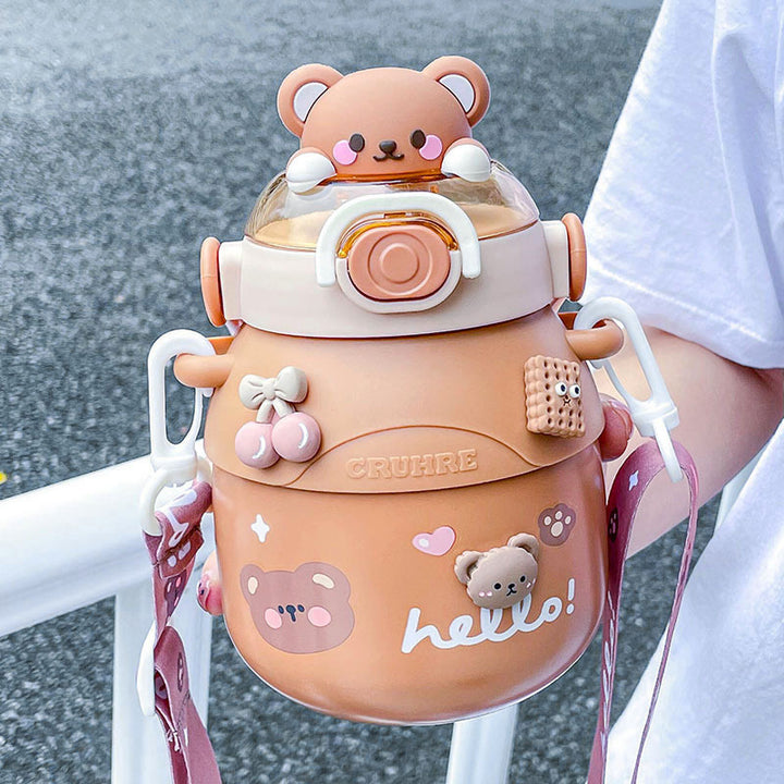 Pot Belly Water Cup Insulation Large Capacity Straw Kettle Portable And Cute - ZEYTONCART