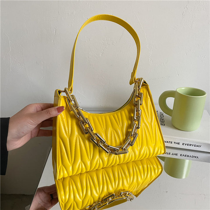 Fashion Acrylic Chain Underarm Bag - ZEYTONCART
