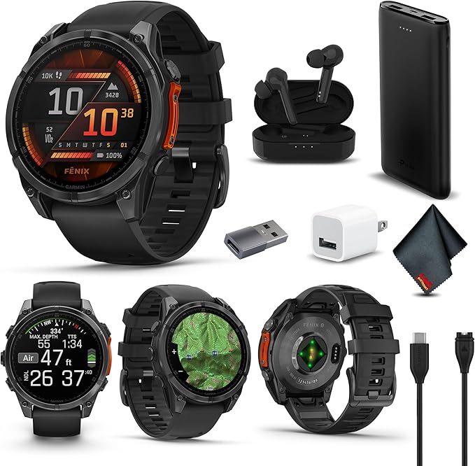 PROMO OFFER ORIGINAL Garminn Fenix 8 AMOLED Sapphire Multisport GPS Smartwatch - READY TO SHIP