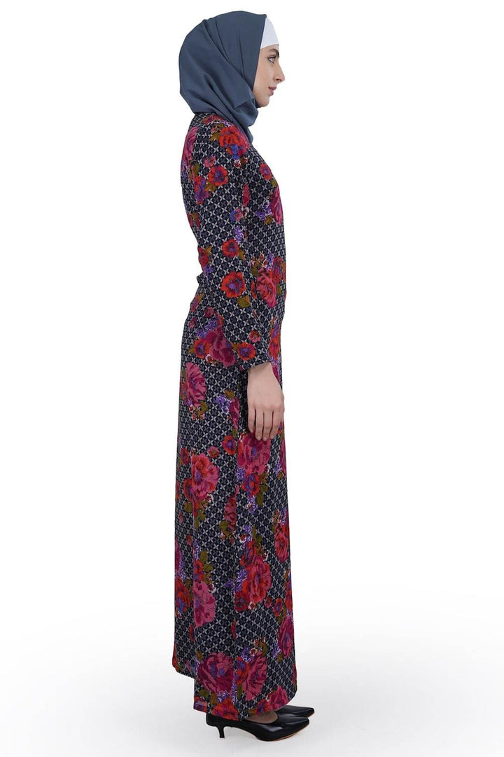Printed Georgette Dual Layer Abaya AYG-014 - ZEYTONCART
