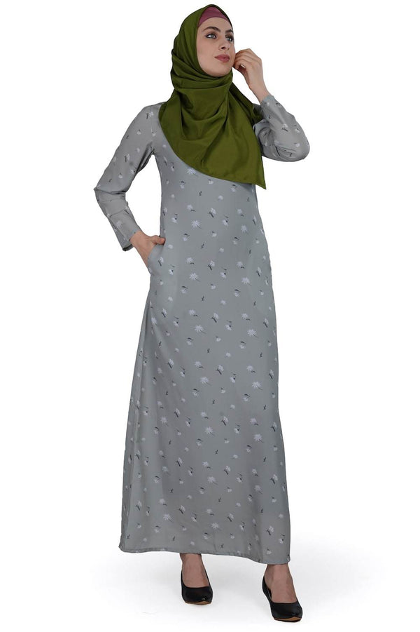 Printed Crepe Abaya AYP-591 - ZEYTONCART