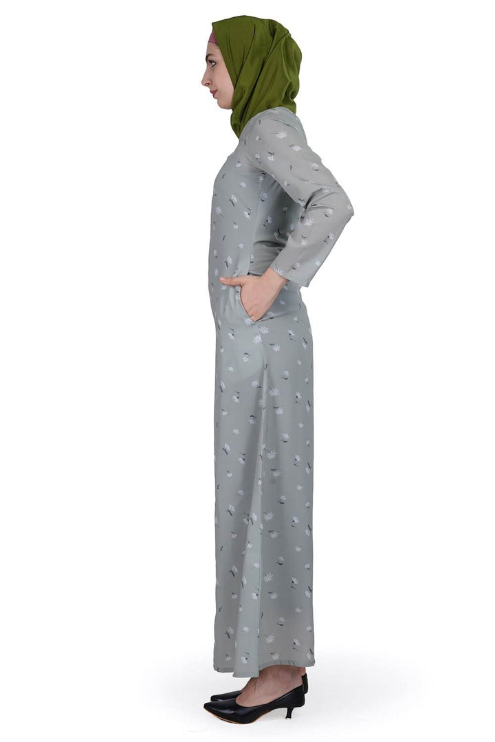 Printed Crepe Abaya AYP-591 - ZEYTONCART