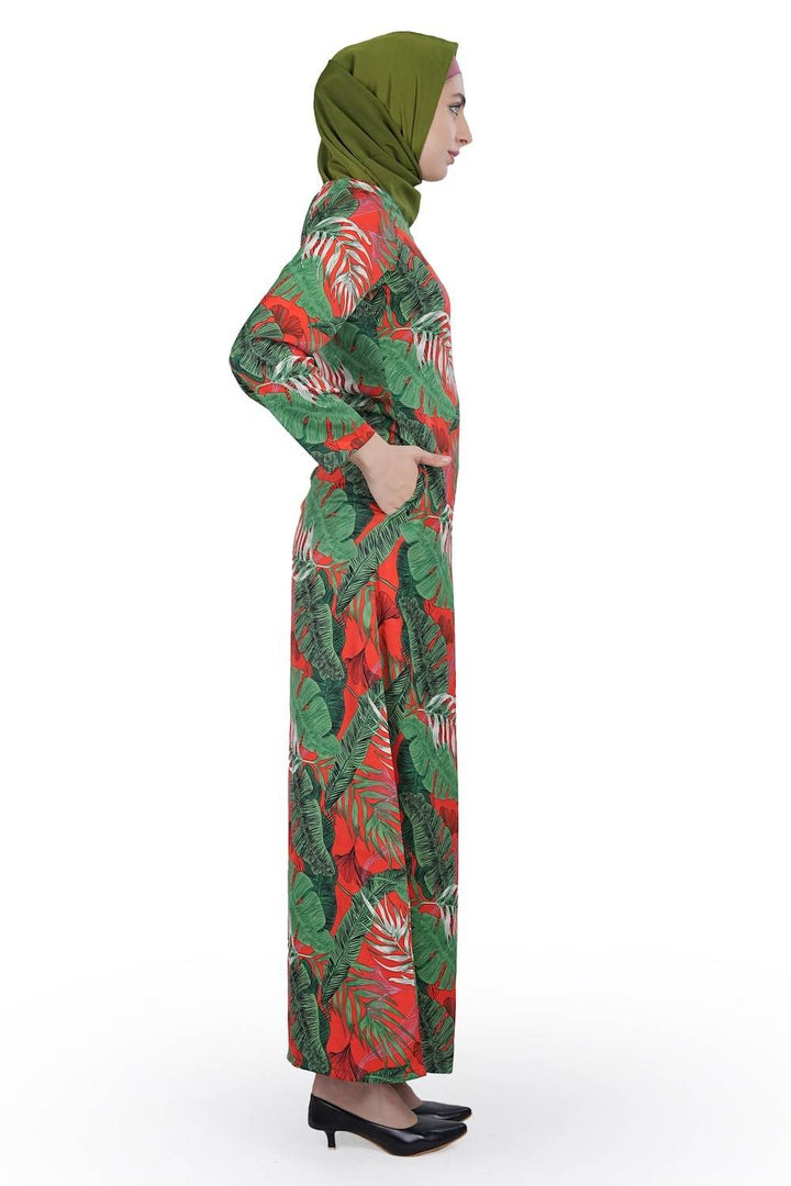 Printed Crepe Abaya AYP-592 - ZEYTONCART