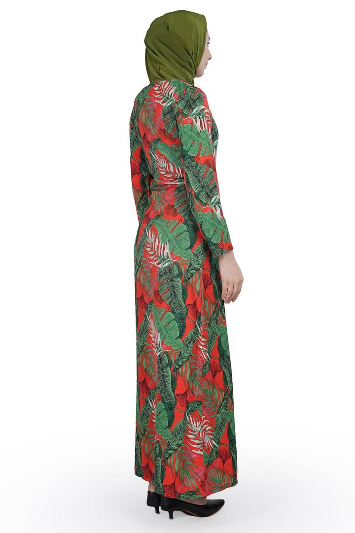 Printed Crepe Abaya AYP-592 - ZEYTONCART