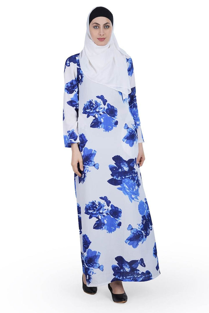 Printed Crepe Abaya AYP-593 - ZEYTONCART