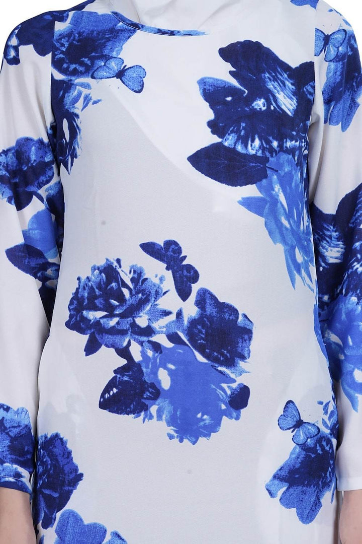 Printed Crepe Abaya AYP-593 - ZEYTONCART