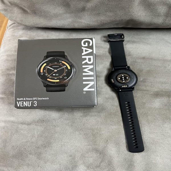 Garmin Venu 3 Original Advanced Health and Fitness Features All-Day GPS Smartwatch with Round 4G Wireless Rubber Band