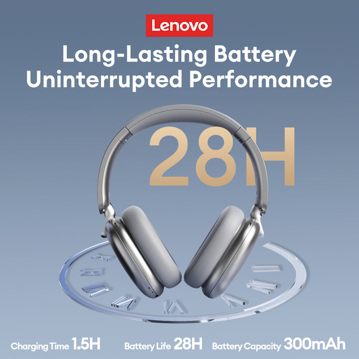 100% Lenovo TH60 TWS BT 5.4 Headphones Long Endurance Headset HIFI Surround Sound With Large Speakers Outdoor Earphones