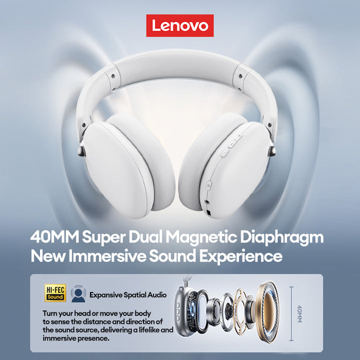 100% Lenovo TH60 TWS BT 5.4 Headphones Long Endurance Headset HIFI Surround Sound With Large Speakers Outdoor Earphones