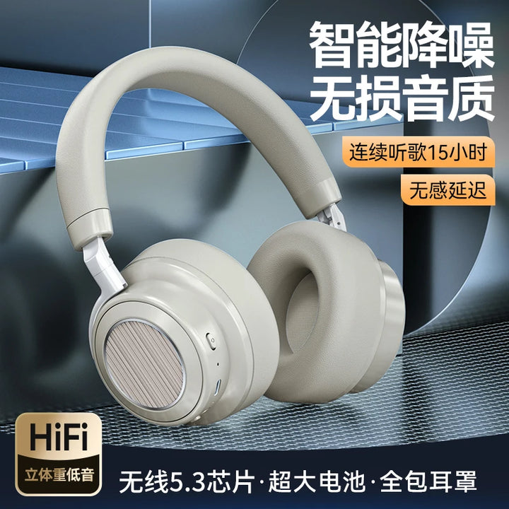 Premium ANC Wireless Over-Ear Headphones with Microphone, HiFi Stereo Sound - ZEYTONCART
