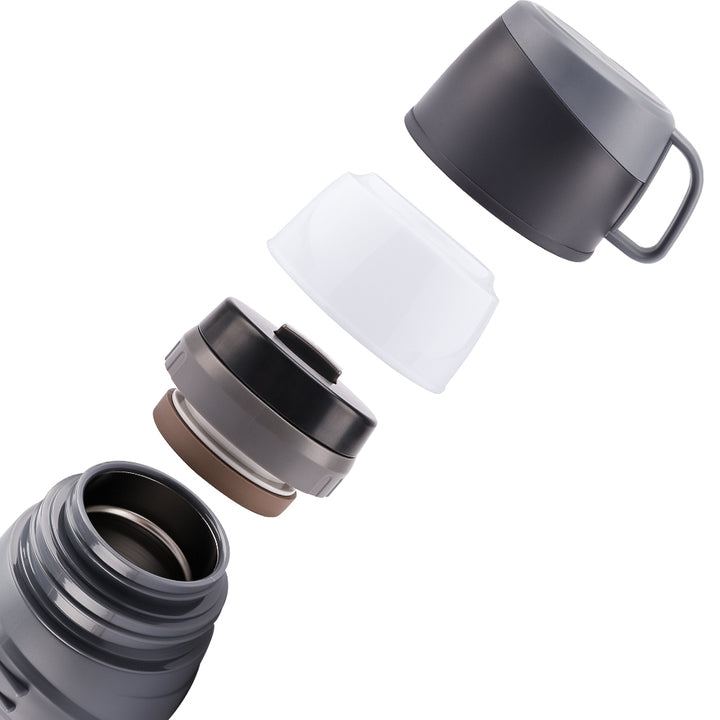 2000ML NEW High Quality Large Capacity Stainless Steel Vacuum Double Wall Travel Pot with Handle - ZEYTONCART