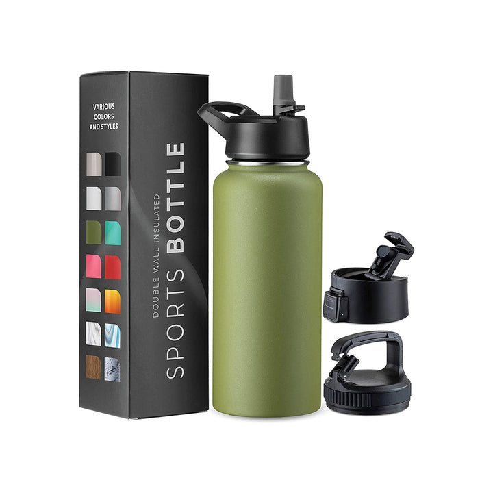 High Quality Sports Travel Coffee Water Bottle Double Wall Stainless Steel Vacuum Insulated Water Bottle Custom Printing - ZEYTONCART