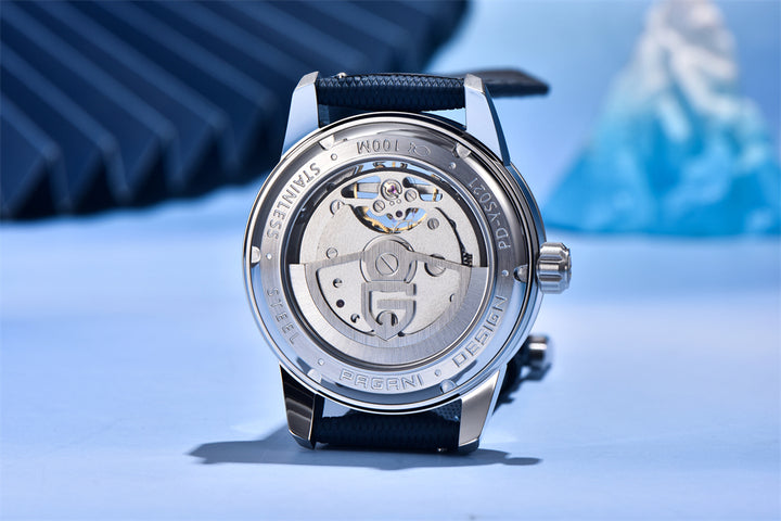 PAGANI DESIGN PD-YS021 New 41MM Pilot's Hollow Moon Phase Leisure Fashion Men Mechanical Watch Sapphire Glass Automatic Watches
