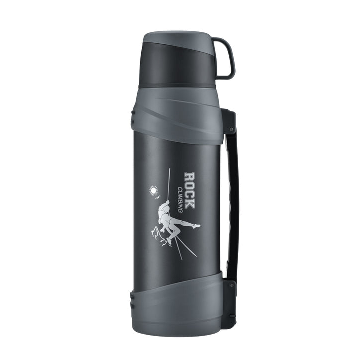 2000ML NEW High Quality Large Capacity Stainless Steel Vacuum Double Wall Travel Pot with Handle - ZEYTONCART