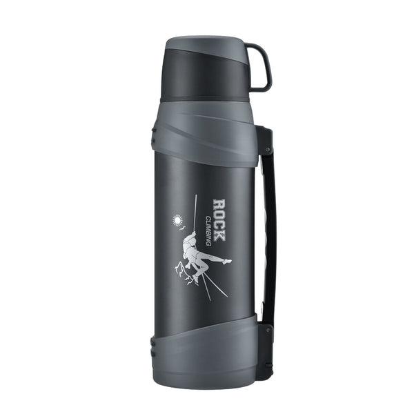 2000ML NEW High Quality Large Capacity Stainless Steel Vacuum Double Wall Travel Pot with Handle