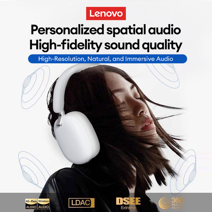 100% Lenovo TH60 TWS BT 5.4 Headphones Long Endurance Headset HIFI Surround Sound With Large Speakers Outdoor Earphones