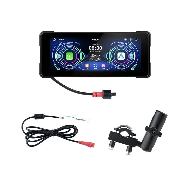 Motorcycle Wireless Carplay Navigation Android Anto Front And Rear Dual Bluetooth Camera Record - ZEYTONCART
