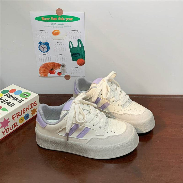 New Trend Canvas Thick-soled All-matching Sneakers For Women - ZEYTONCART