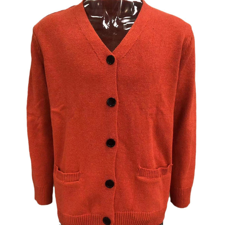 Men's Double-sided Pocket Autumn And Winter New Knitwear V-neck Long Sleeve Slim Sweater Cardigan - ZEYTONCART