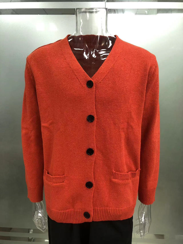 Men's Double-sided Pocket Autumn And Winter New Knitwear V-neck Long Sleeve Slim Sweater Cardigan - ZEYTONCART