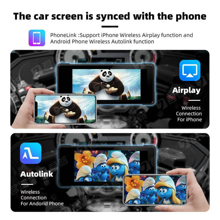 Motorcycle Wireless Carplay Navigation Android Anto Front And Rear Dual Bluetooth Camera Record - ZEYTONCART