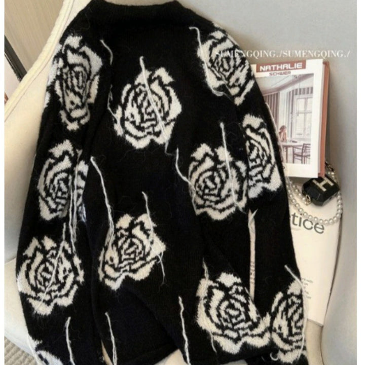 Women's Autumn And Winter Comfortable Outerwear Inner Wear Flower Top - ZEYTONCART