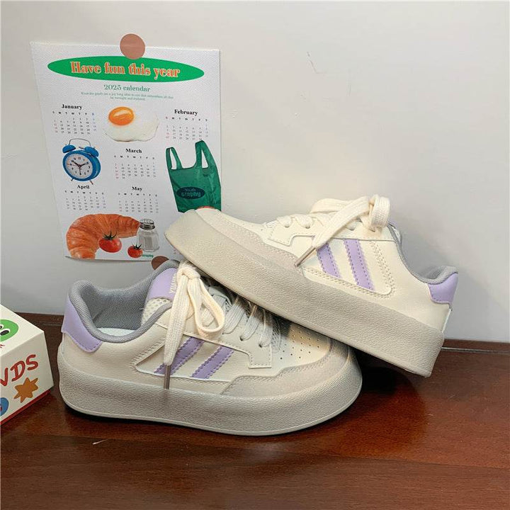 New Trend Canvas Thick-soled All-matching Sneakers For Women - ZEYTONCART