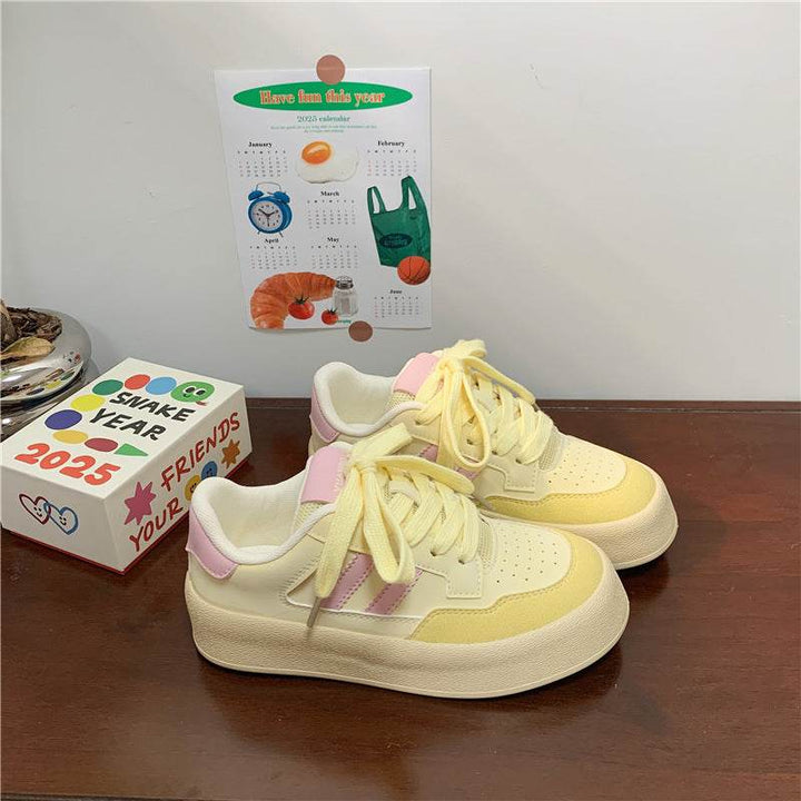 New Trend Canvas Thick-soled All-matching Sneakers For Women - ZEYTONCART