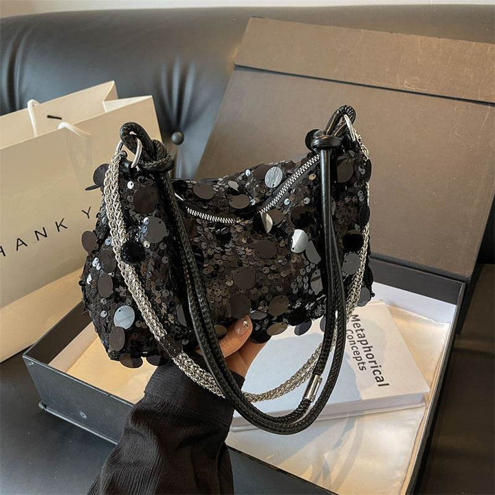 Pouches Women's Sequined Chain Shoulder Messenger Bag - ZEYTONCART