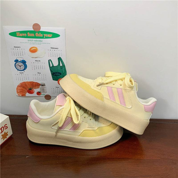New Trend Canvas Thick-soled All-matching Sneakers For Women - ZEYTONCART