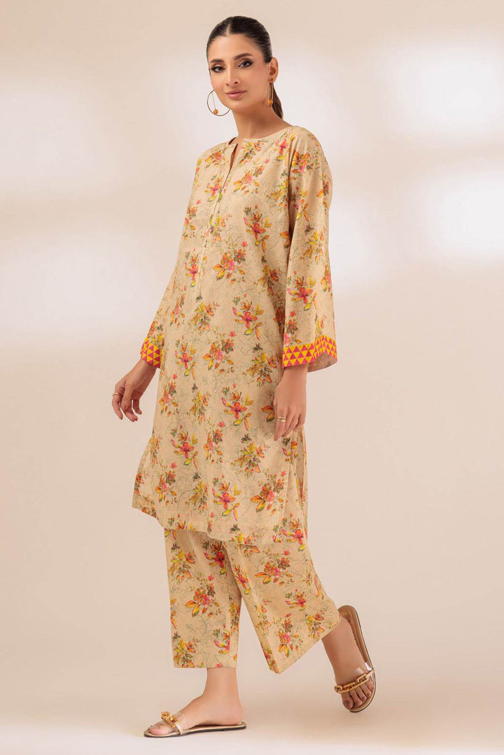 Stitched 2-Piece Cambric Suit – Printed Box Cut Shirt & Culottes (PWS2232P07) - ZEYTONCART