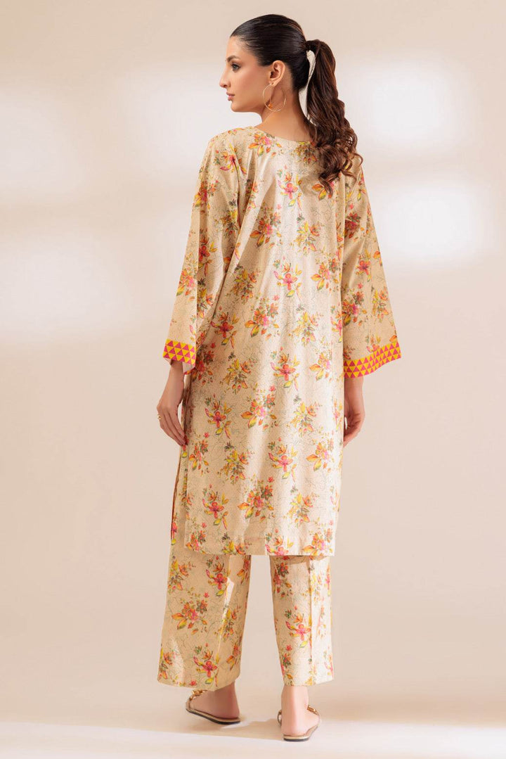 Stitched 2-Piece Cambric Suit – Printed Box Cut Shirt & Culottes (PWS2232P07) - ZEYTONCART
