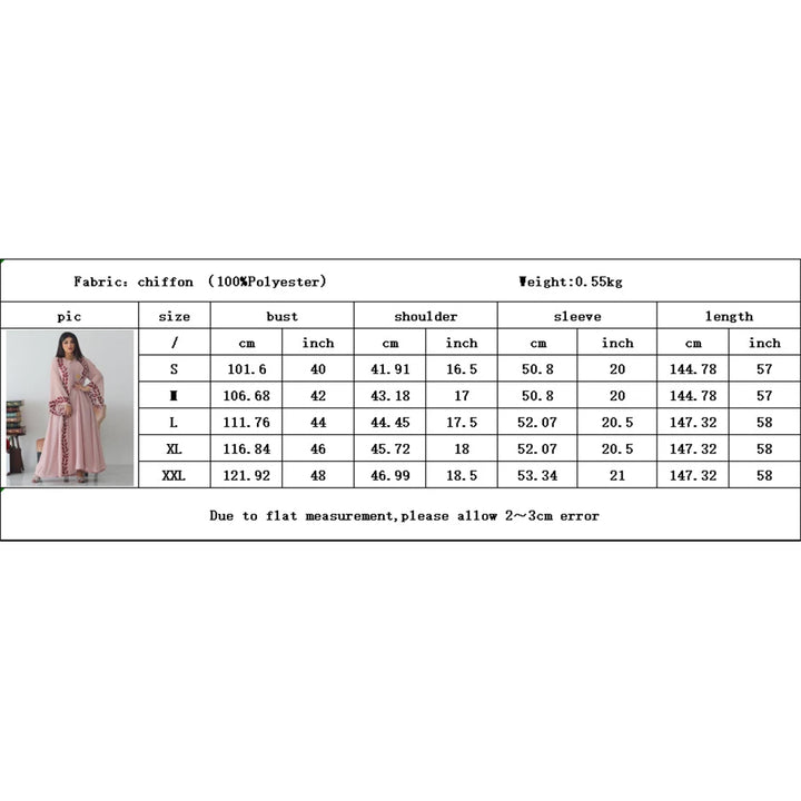 Women Eid Muslim Abaya Dubai Arab Middle Long Robe Morocco Embroidery Abayas Kaftan Turkey Headscarf Gorgeous Loose - ZEYTONCART