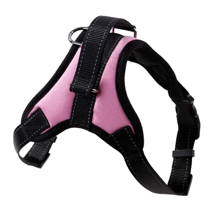 Pet Dogs Adjustable Harness Small and Large Dog Harness Vest,150cm Strong Dog Leash Pet Leashes Reflective Leash Drag Pull Tow - ZEYTONCART