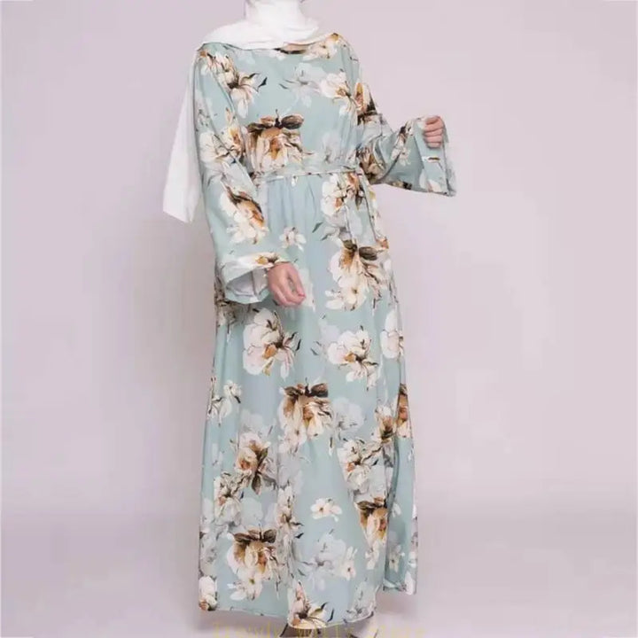 N5KB Ramadan Kaftan Dubai Abaya Turkey Muslim Hijab Dress Islam Caftan Marocain Dress Vestidos Eid Mubarak Robe Abayas - ZEYTONCART